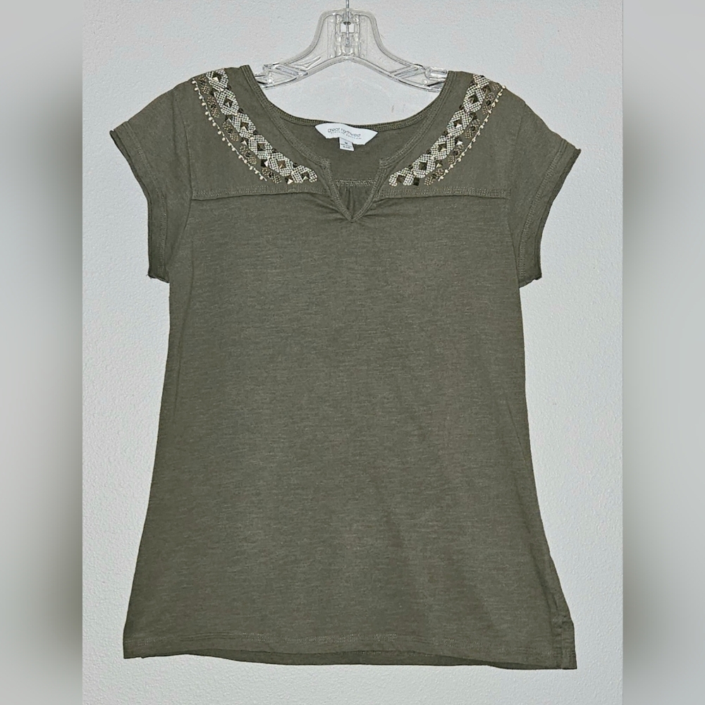 Olive Short Sleeve Tee Women's Medium Great Northwest Clothing Company
